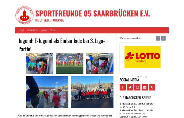 Vorschau von www.sportfreunde05.de, SF Sportfreunde 1905 e.V. Burbach