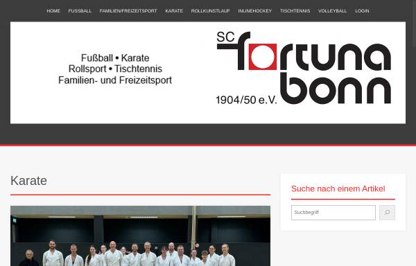 Vorschau von www.karate-bonn.de, Karate Dojo SC Fortuna Bonn
