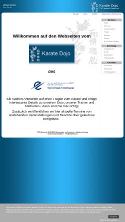 Vorschau der mobilen Webseite www.tsc-karate.de, Shotokan Karate beim TSC Eintracht Dortmund