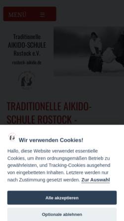 Vorschau der mobilen Webseite rostock-aikido.de, Traditionelle AIKIDO-Schule Rostock e.V.