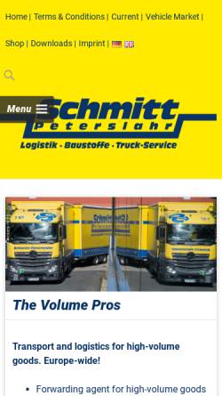 Vorschau der mobilen Webseite www.schmitt-peterslahr.de, Schmitt Peterslahr, Oberhonnefeld-Gierend