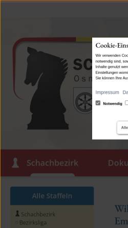 Vorschau der mobilen Webseite www.schachbezirk-osnabrueck-emsland.de, Schachbezirk Osnabrück-Emsland