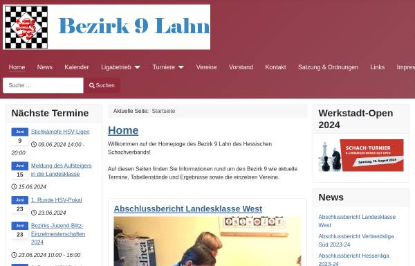 Vorschau von www.bezirk9lahn.de, Bezirk 9 Lahn