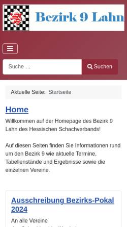 Vorschau der mobilen Webseite www.bezirk9lahn.de, Bezirk 9 Lahn