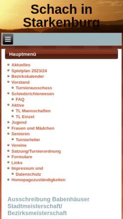 Vorschau der mobilen Webseite schach-in-starkenburg.de, Bezirk 6 Starkenburg