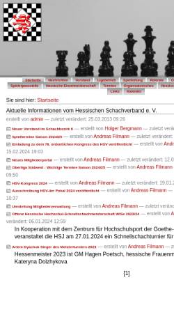 Vorschau der mobilen Webseite www.hessischer-schachverband.de, Hessischer Schachverband e.V.