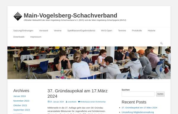 Vorschau von www.main-vogelsberg-schachverband.de, Main-Vogelsberg-Schachverband
