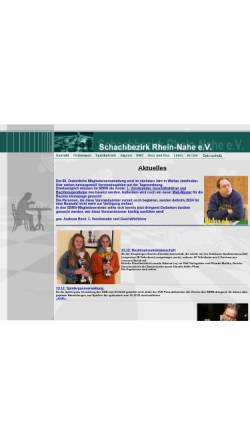 Vorschau der mobilen Webseite www.sbrn.de, Schachbezirk Rhein-Nahe
