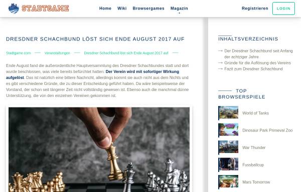 Vorschau von www.dresdner-schachbund.de, Dresdner Schachbund e.V.