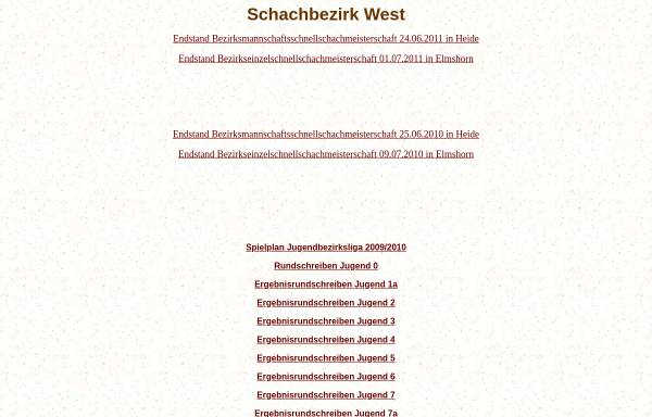 Vorschau von www.spaan.de, Schachbezirk West