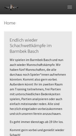 Vorschau der mobilen Webseite www.barmbeker-schachklub.de, Barmbeker SK von 1926 e.V.