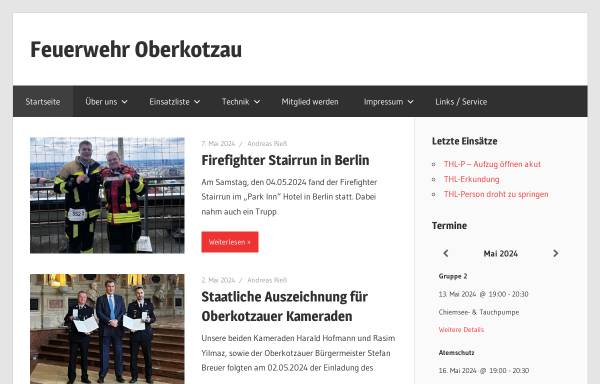 Vorschau von www.feuerwehr-oberkotzau.de, Freiwillige Feuerwehr Oberkotzau
