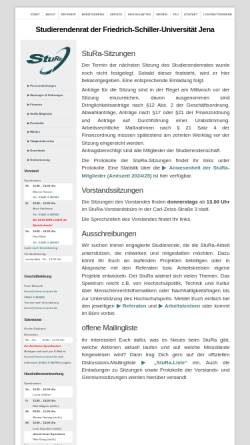 Vorschau der mobilen Webseite www.stura.uni-jena.de, Studierendenrat