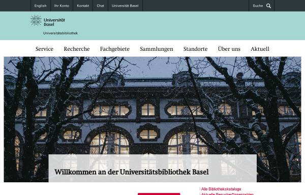 Vorschau von www.ub.unibas.ch, Universitätsbibliothek Basel