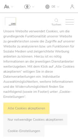 Vorschau der mobilen Webseite psychologie.uni-graz.at, Institut für Psychologie