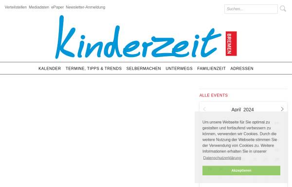 Vorschau von kinderzeit-bremen.de, Kinderzeitung