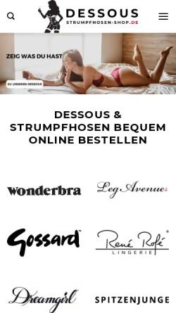Vorschau der mobilen Webseite www.pariser-mode.de, Pariser Mode