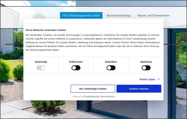 Vorschau von www.hat-dicht.de, HAT Abdichtungstechnik GmbH