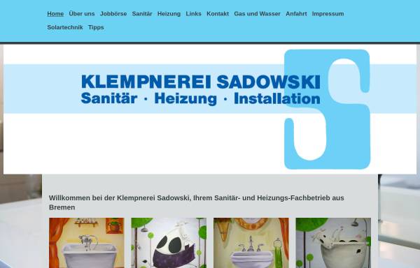 Vorschau von www.klempnerei-sadowski.de, Klempnerei Sadowski