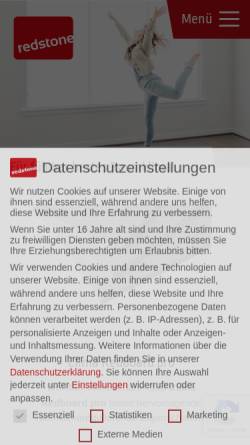 Vorschau der mobilen Webseite www.redstone.de, redstone GmbH & Co. KG