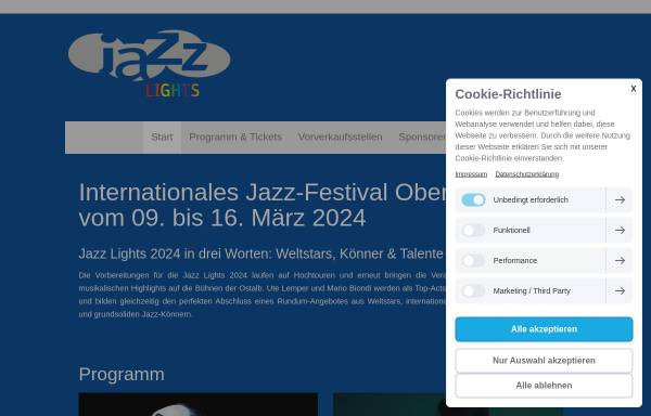Vorschau von www.jazzlights.de, Jazz Lights
