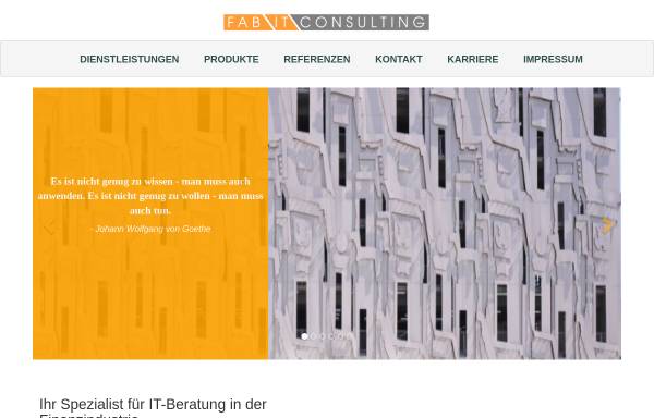 Vorschau von www.fabit-gmbh.de, fabit consulting GmbH