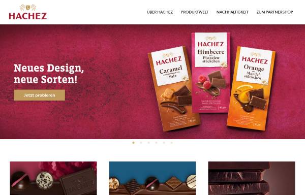 Vorschau von www.hachez.de, Bremer Chocolade-Fabrik Hachez