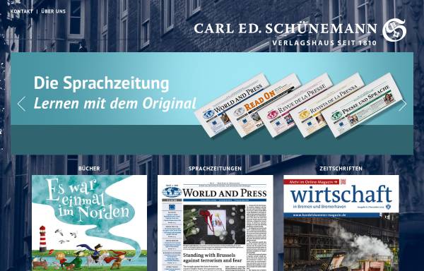Vorschau von www.schuenemann-verlag.de, Carl Ed. Schünemann KG.
