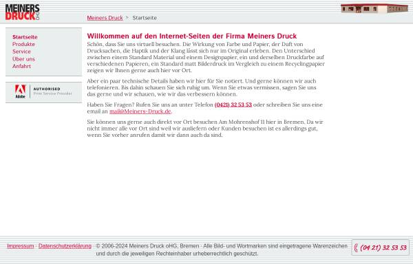 Vorschau von www.meiners-druck.de, Meiners Druck oHG