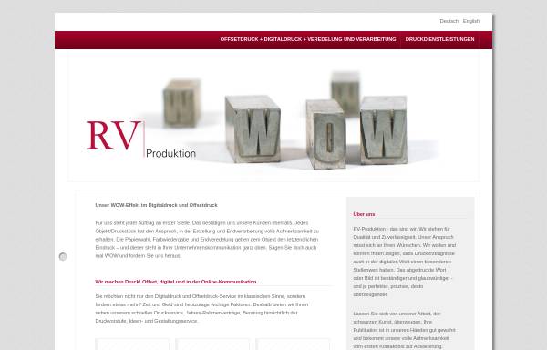 Vorschau von www.rv-produktion.de, RV Produktionsgesellschaft mbH