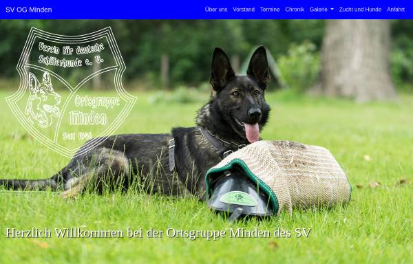 Vorschau von og-minden.org, Verein für deutsche Schäferhunde e.V., Ortsgruppe Minden