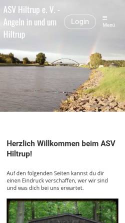 Vorschau der mobilen Webseite www.asv-hiltrup.de, Angler Sportverein Hiltrup e.V.