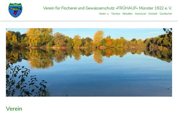 Vorschau von www.angelverein-muenster.de, Verein für Fischerei und Gewässerschutz 