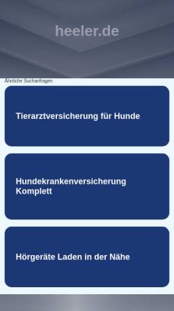 Vorschau der mobilen Webseite www.heeler.de, Eyck Blue Heeler von der Siegquelle