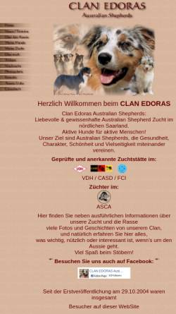 Vorschau der mobilen Webseite www.edoras-aussies.de, Edoras