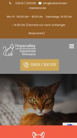 Vorschau der mobilen Webseite www.hopevalley-aussies.de, Hopevalley