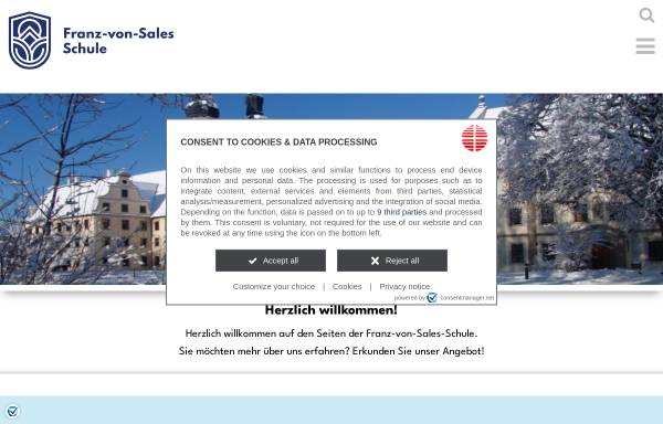 Vorschau von www.franz-von-sales-rs.de, Franz von Sales Realschule