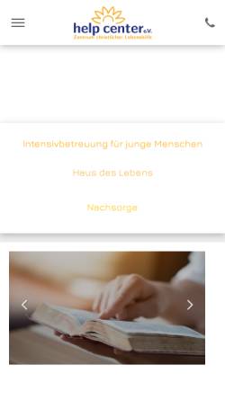 Vorschau der mobilen Webseite www.help-center-ev.de, Help Center e.V.