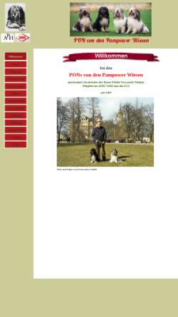 Vorschau der mobilen Webseite www.pon-pampowerwiesen.de, Von den Pampower Wiesen