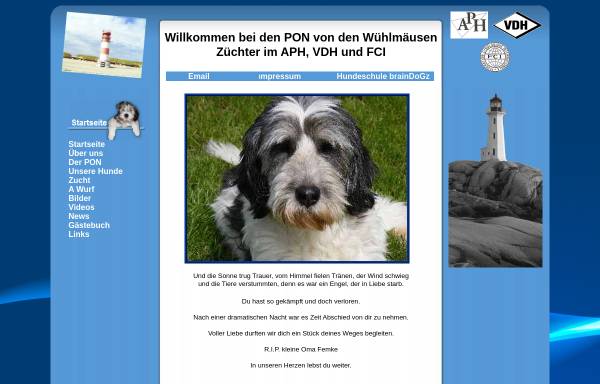 Vorschau von www.pon-von-den-wuehlmaeusen.de, Von den Wühlmäusen