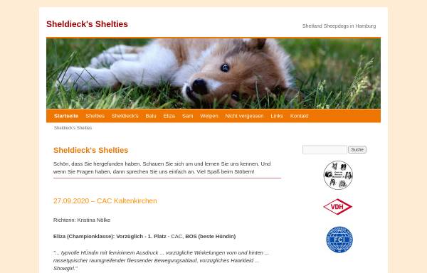 Vorschau von www.sheldiecks.de, Sheldieck's Shelties