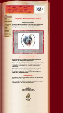 Vorschau der mobilen Webseite www.schapendoes-online.de, Des Clochards Choux