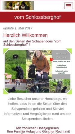 Vorschau der mobilen Webseite vomschlossberghof.de, Vom Schlossberghof