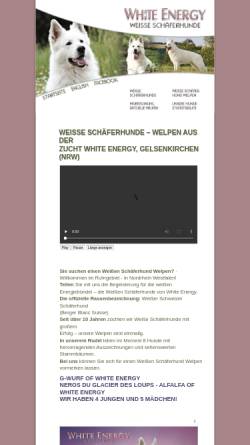 Vorschau der mobilen Webseite www.white-energy.de, White Energy