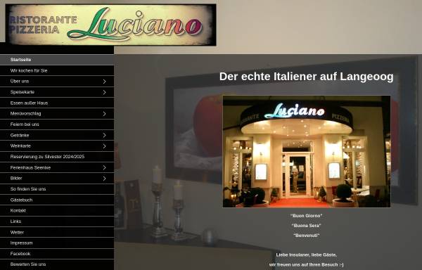 Vorschau von www.pizzeria-luciano.de, Ristorante Pizzeria Luciano