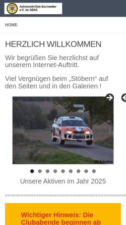 Vorschau der mobilen Webseite ac-eschweiler.de, Automobil-Club Eschweiler e.V. im ADAC