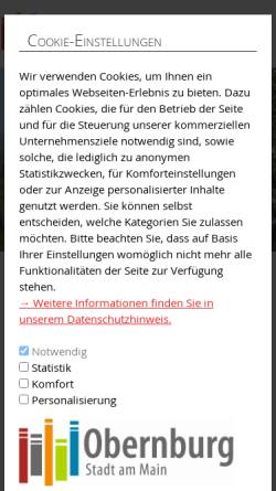 Vorschau der mobilen Webseite www.obernburg.de, Obernburg