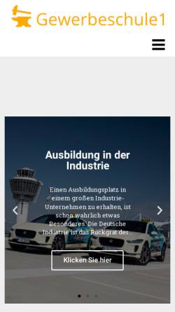 Vorschau der mobilen Webseite gewerbeschule1.de, Staatliche Gewerbeschule Stahl- und Metallbau