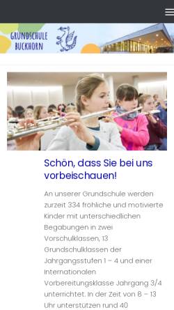 Vorschau der mobilen Webseite grundschule-buckhorn.hamburg.de, Grundschule Buckhorn