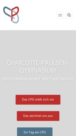 Vorschau der mobilen Webseite www.cpg-hamburg.de, Charlotte-Paulsen-Gymnasium